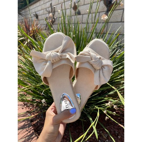 Pretty Little Thing Bow Suede Sandal 7.5 - Picture 5 of 8